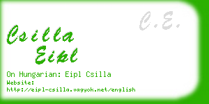 csilla eipl business card